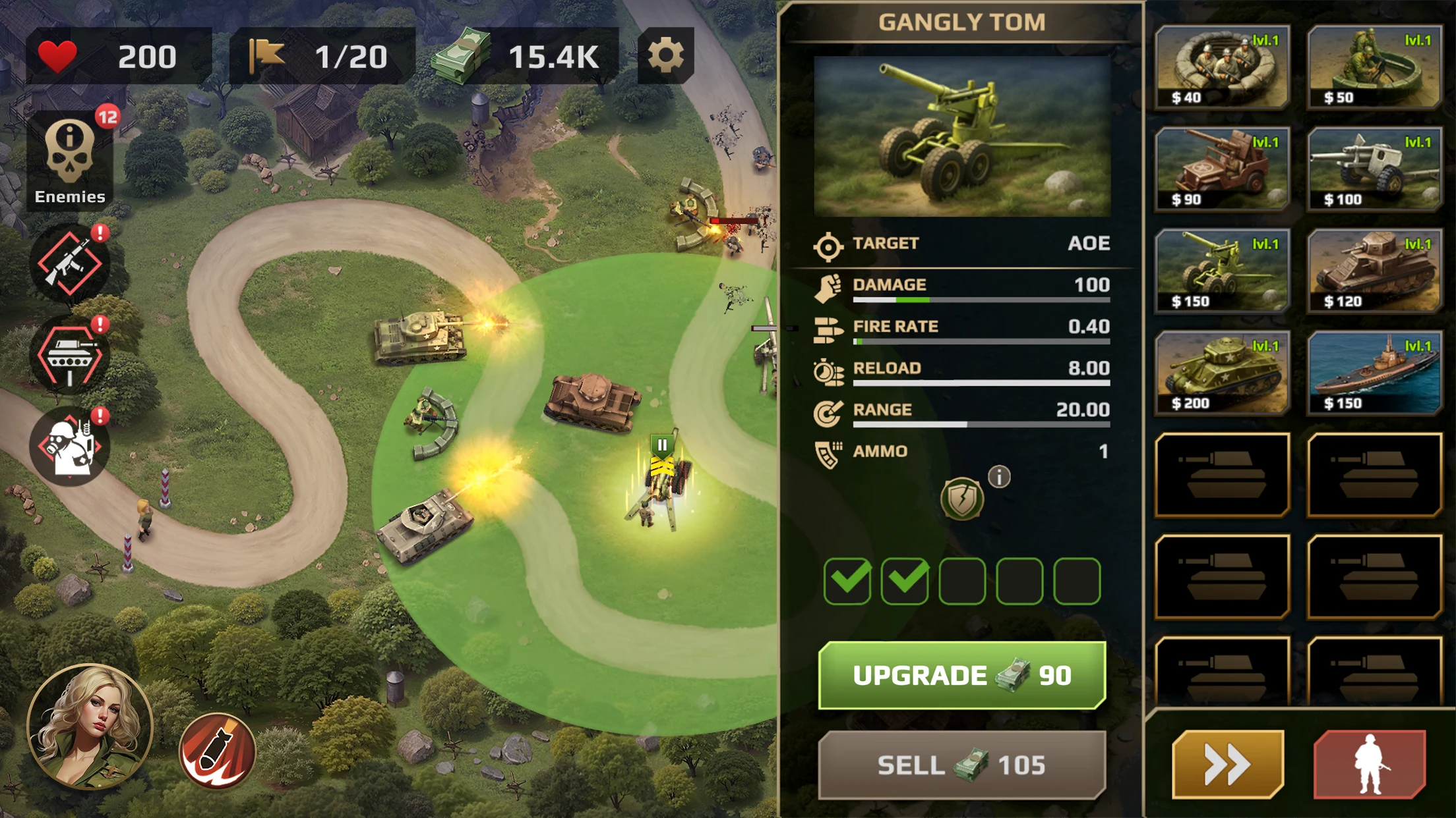 WWII Defense: RTS Army TD game screenshot